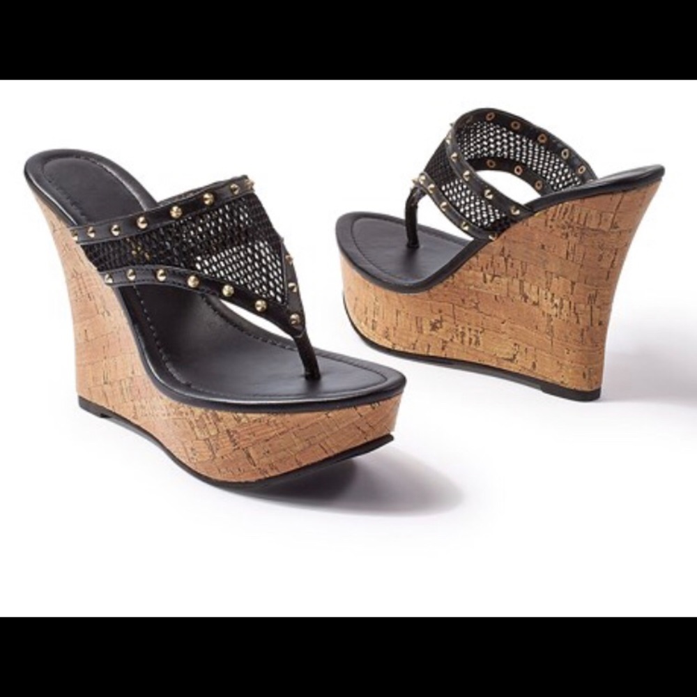 💕FLASH SALE- Venus black mesh sandal - 8.5
